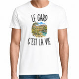 T-shirt Homme Blanc Le Gard c’est la vie