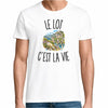 T-shirt Homme Blanc Le Lot c’est la vie