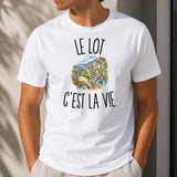 T-shirt Homme Blanc Le Lot c’est la vie