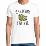 T-shirt Homme Blanc Le Val de Loire c’est la vie