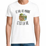 T-shirt Homme Blanc Le Val-de-Marne c’est la vie