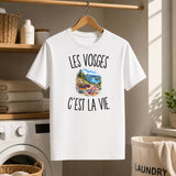 T-shirt Homme Blanc Les Vosges c’est la vie