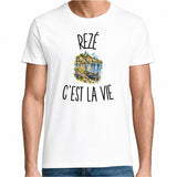 T-shirt Homme Blanc Rezé c’est la vie