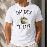 T-shirt Homme Blanc Saint-Brieuc c’est la vie