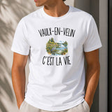 T-shirt Homme Blanc Vaulx-en-Velin c’est la vie
