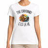 T-shirt Femme Blanc Être cordonnier c'est la vie
