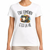 T-shirt Femme Blanc Être comédien c'est la vie