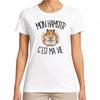 T-shirt Femme Blanc Mon hamster c'est ma vie