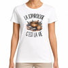 T-shirt Femme Blanc La sophrologie c'est la vie