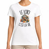T-shirt Femme Blanc Le loto c'est la vie