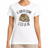 T-shirt Femme Blanc Le club de lecture c'est la vie
