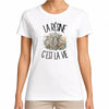 T-shirt Femme Blanc La résine c'est la vie