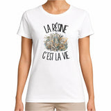 T-shirt Femme Blanc La résine c'est la vie