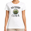 T-shirt Femme Blanc Mon terrarium c'est ma vie