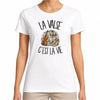 T-shirt Femme Blanc La valse c'est la vie