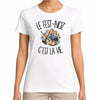 T-shirt Femme Blanc Le fest-noz c'est la vie