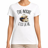 T-shirt Femme Blanc Être avocate c'est la vie