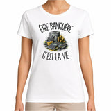 T-shirt Femme Blanc Être banquière c'est la vie