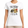 T-shirt Femme Blanc Être factrice c'est la vie