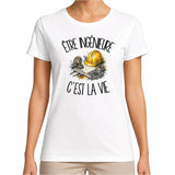 T-shirt Femme Blanc Être ingénieure c'est la vie