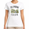T-shirt Femme Blanc Être opticienne c'est la vie