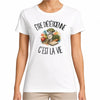 T-shirt Femme Blanc Être diététicienne c'est la vie