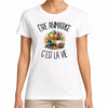 T-shirt Femme Blanc Être animatrice c'est la vie