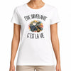 T-shirt Femme Blanc Être surveillante c'est la vie