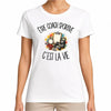 T-shirt Femme Blanc Être coach sportive c'est la vie