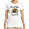 T-shirt Femme Blanc Être douanière c'est la vie