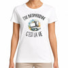 T-shirt Femme Blanc Être informaticienne c'est la vie