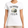 T-shirt Femme Blanc Être traductrice c'est la vie