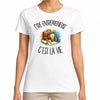 T-shirt Femme Blanc Être entrepreneuse c'est la vie