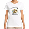 T-shirt Femme Blanc Être aide à domicile c'est la vie