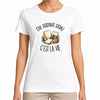 T-shirt Femme Blanc Être assistante sociale c'est la vie