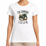 T-shirt Femme Blanc Être comptable c'est la vie