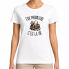 T-shirt Femme Blanc Être maquilleuse c'est la vie