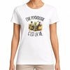 T-shirt Femme Blanc Être psychologue c'est la vie