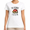 T-shirt Femme Blanc Être secouriste c'est la vie