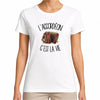 T-shirt Femme Blanc L'accordéon c'est la vie
