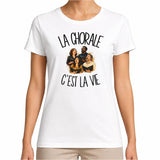T-shirt Femme Blanc La chorale c'est la vie