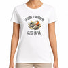 T-shirt Femme Blanc La course d'orientation c'est la vie