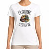 T-shirt Femme Blanc La couture c'est la vie