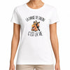T-shirt Femme Blanc La danse de salon c'est la vie