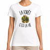 T-shirt Femme Blanc La forêt c'est la vie