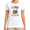 T-shirt Femme Blanc La guitare c'est la vie