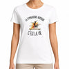 T-shirt Femme Blanc La gymnastique artistique c'est la vie