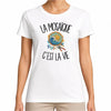 T-shirt Femme Blanc La mosaïque c'est la vie