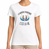 T-shirt Femme Blanc La natation synchronisée c'est la vie