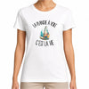 T-shirt Femme Blanc La planche à voile c'est la vie